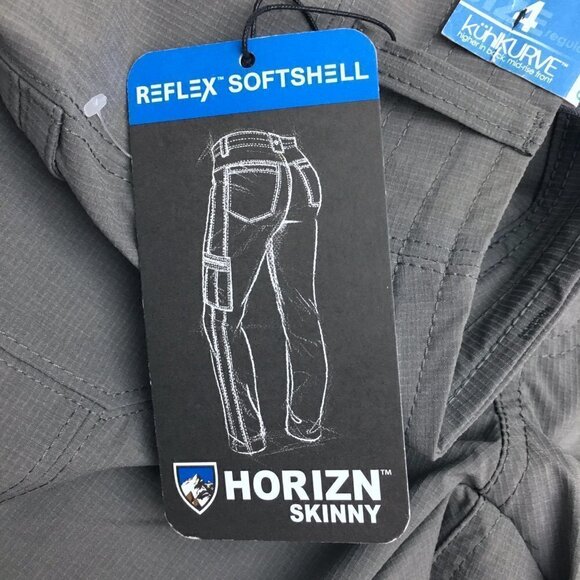 NEW Kuhl Women's Grey Softshell Pants Horizn Skinny Camp Hiking Utility size 4 - Picture 6 of 14